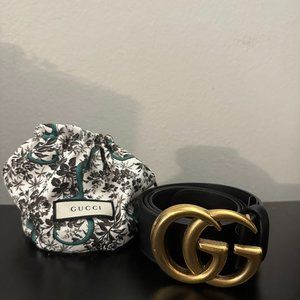 Gucci GG Marmount Leather Belt